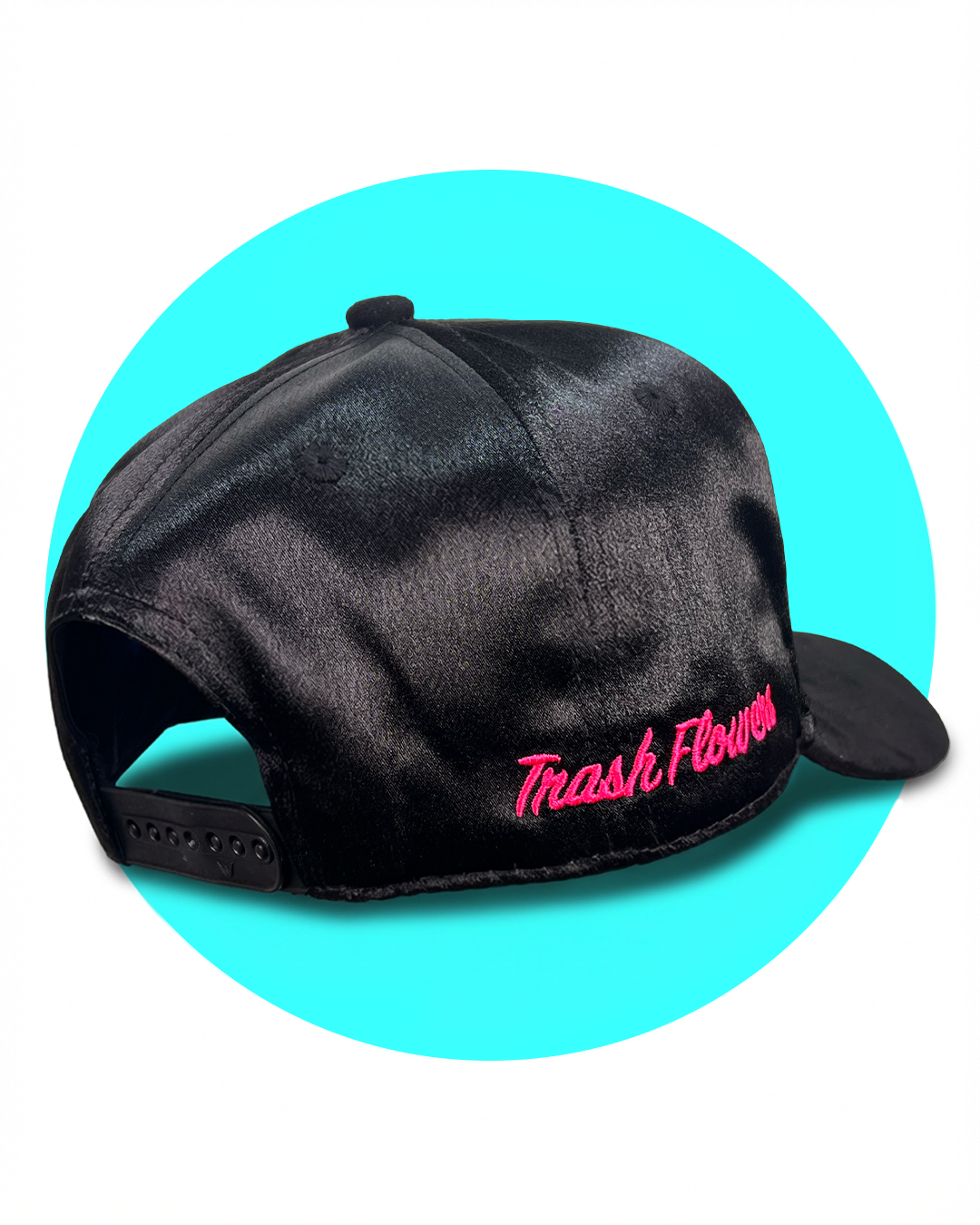 Dolly Parton Fucks Black Satin Snapback Trucker Hat