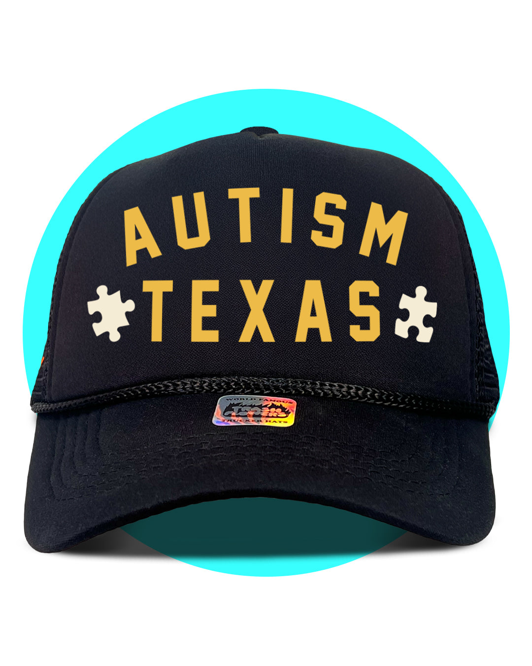 Autism Texas Jigsaw Savant Trucker Hat