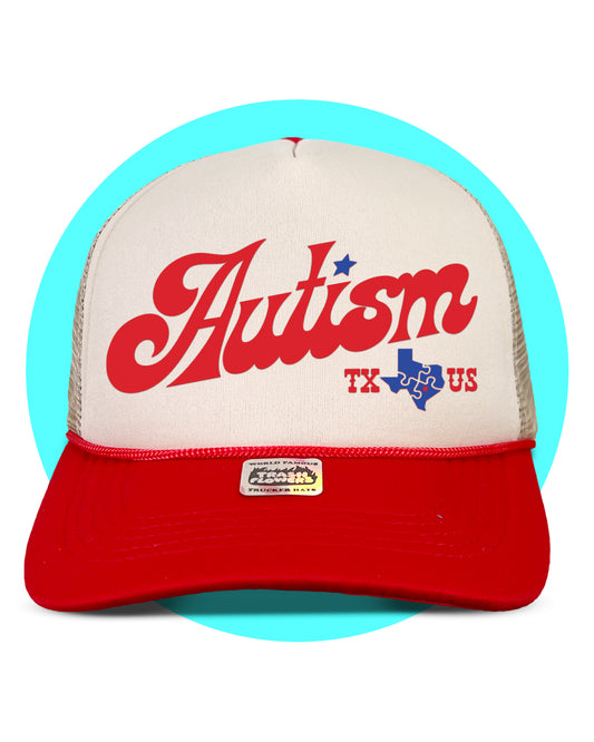 Autism Texas Tourist Board Trucker Hat