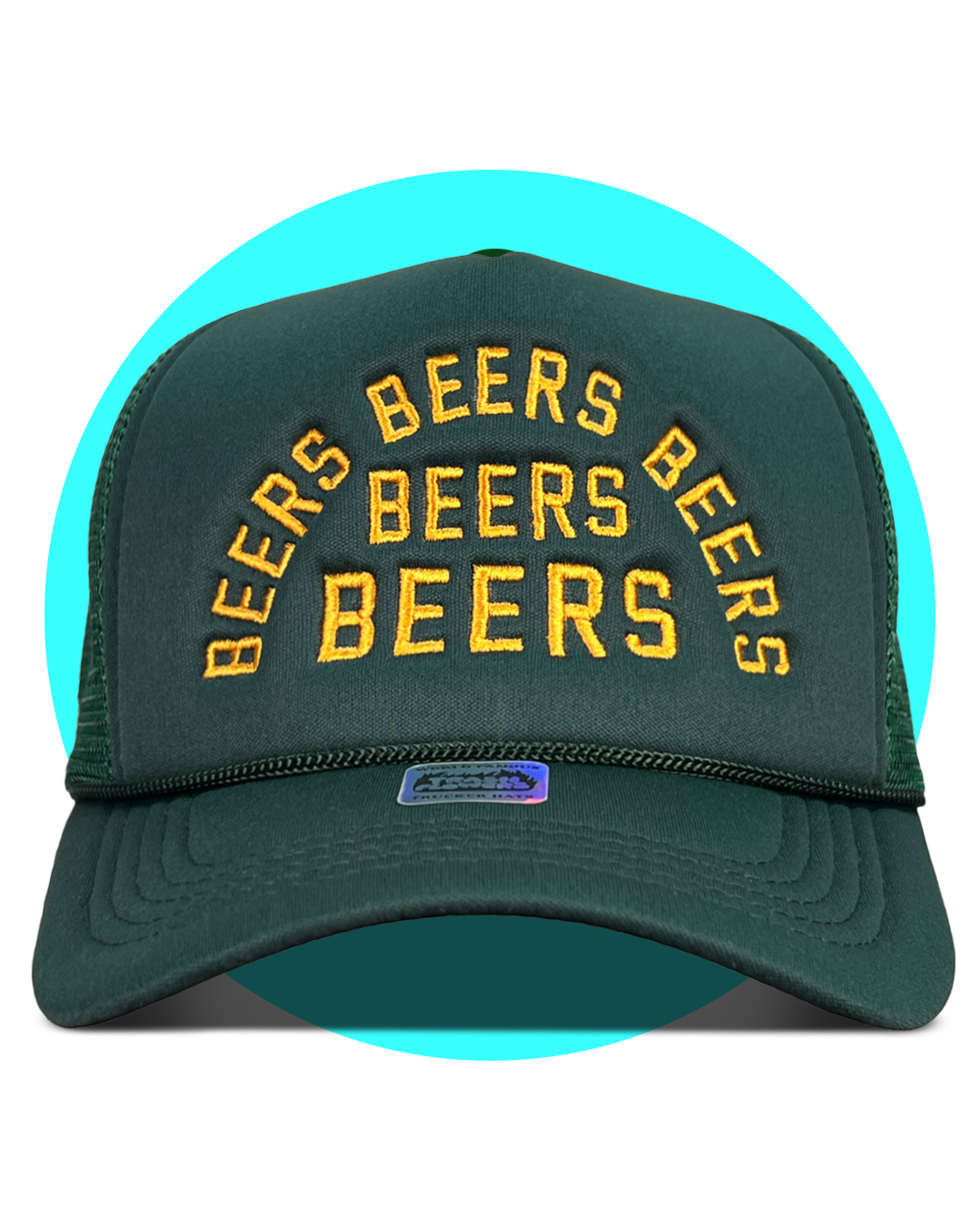 Beers Beers Beers Embroidered Trucker Hat