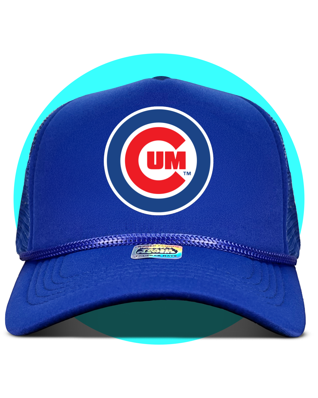 Chicago Cum Trucker Hat in navy