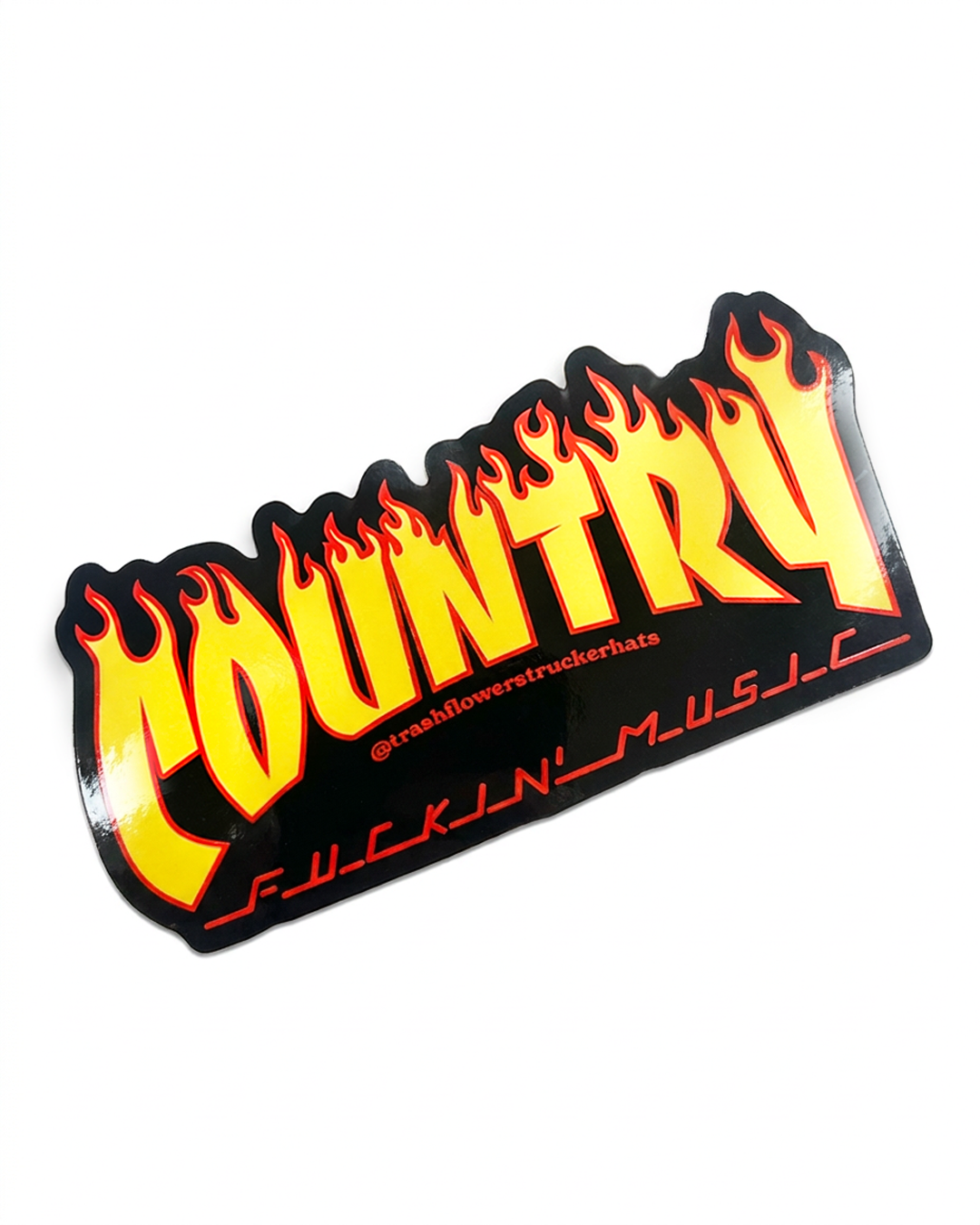 Country Fuckin' Music Bumper Sticker