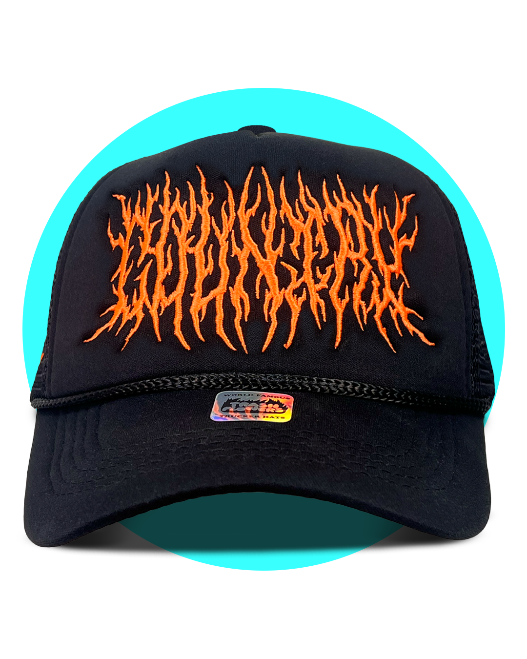 Country Metal Embroidered Trucker Hat