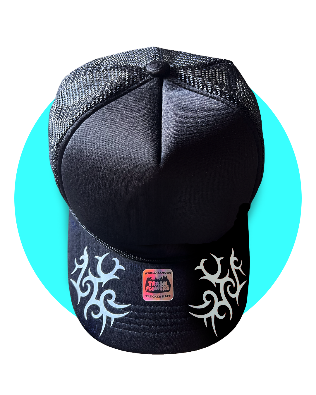 Deadbeat Decal Trucker Hat Bill Print