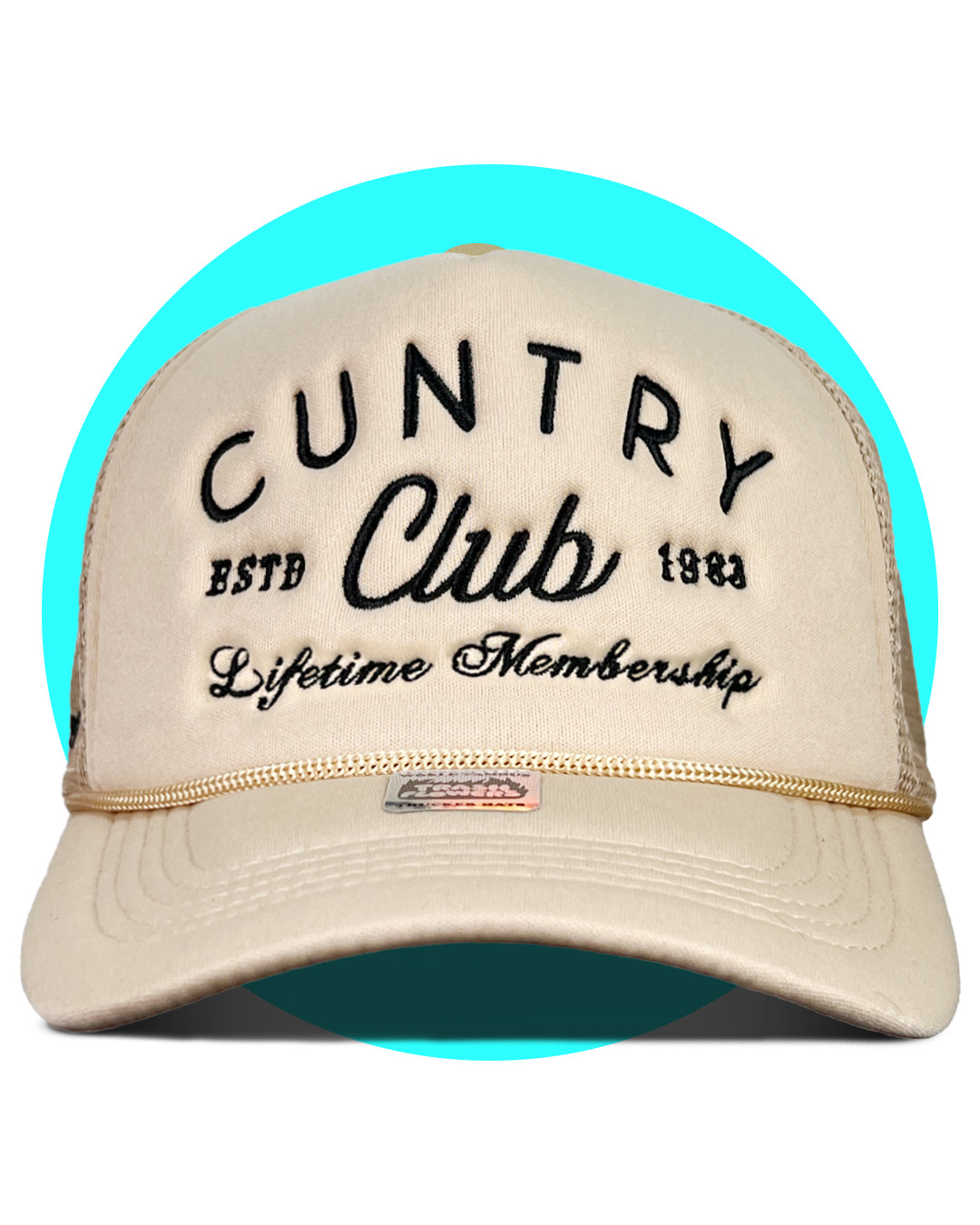 Cuntry Club Lifetime Membership Embroidered Trucker Hat