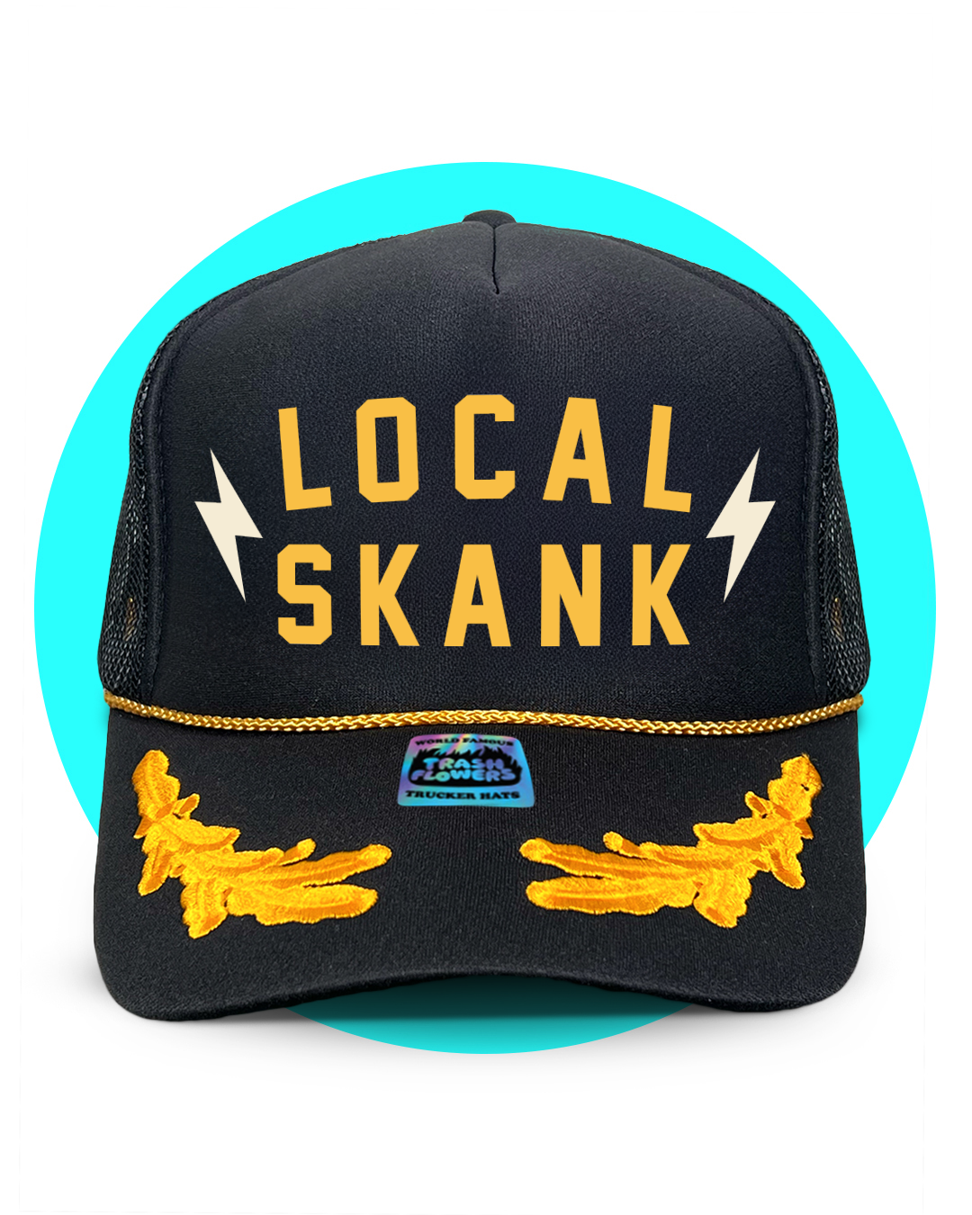Local Skank Captain Trucker hat