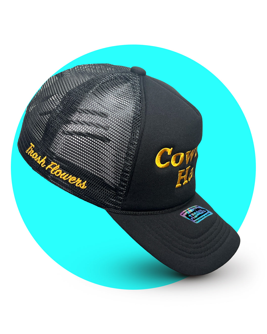Cowboy Hat Embroidered Trucker Hat
