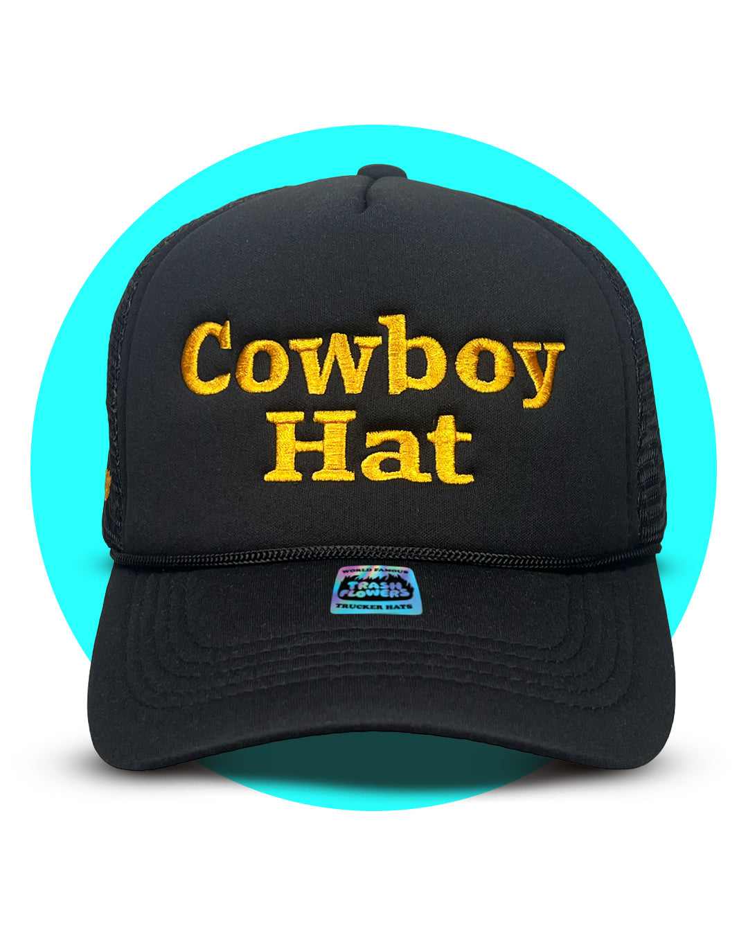 Cowboy Hat Embroidered Trucker Hat