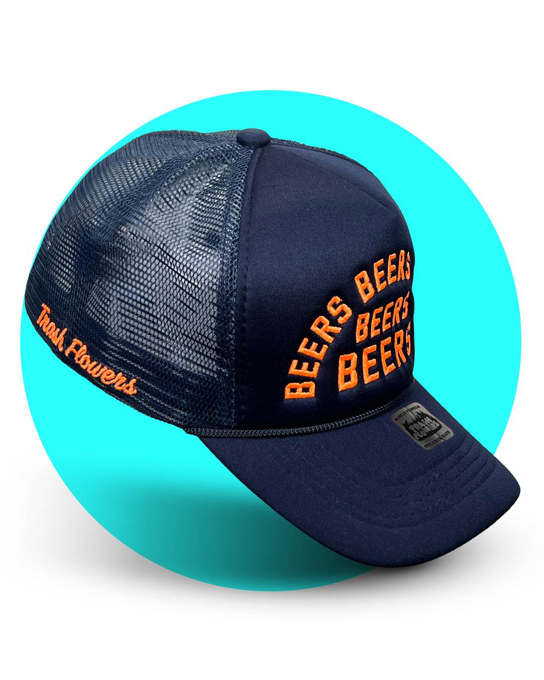 Beers Beers Beers Embroidered Trucker Hat