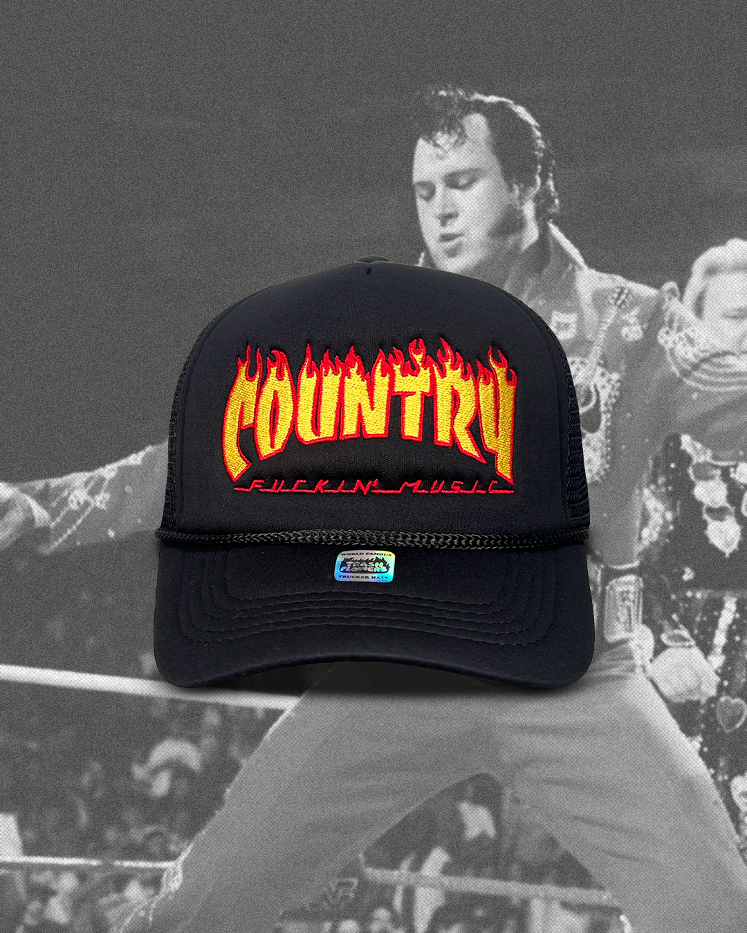 Country Fuckin' Music Embroidered Trucker Hat