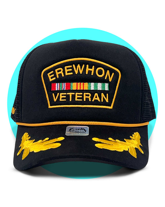 Erewhon Veteran Embroidered Trucker Hat