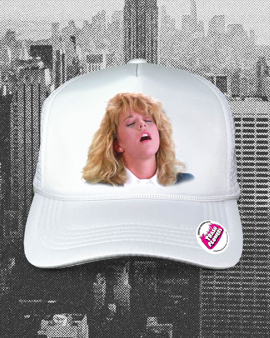 Meg Ryan O Face Trucker Hat