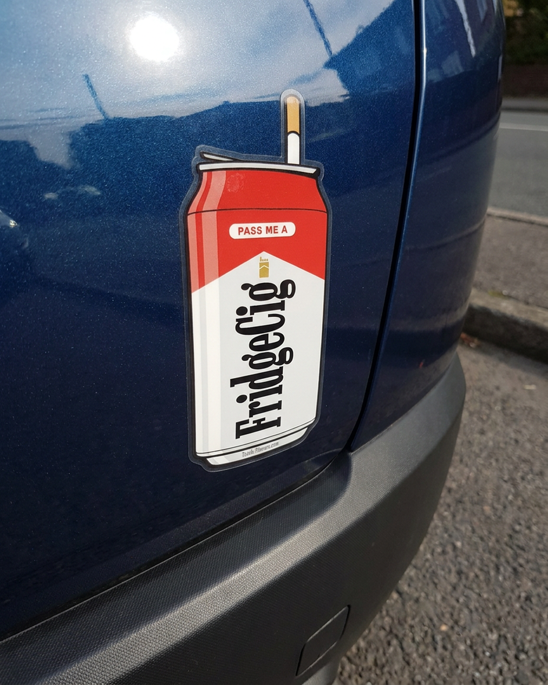 Pass Me A Fridge Cig Diet Coke Transparent Vinyl Bumper Sticker