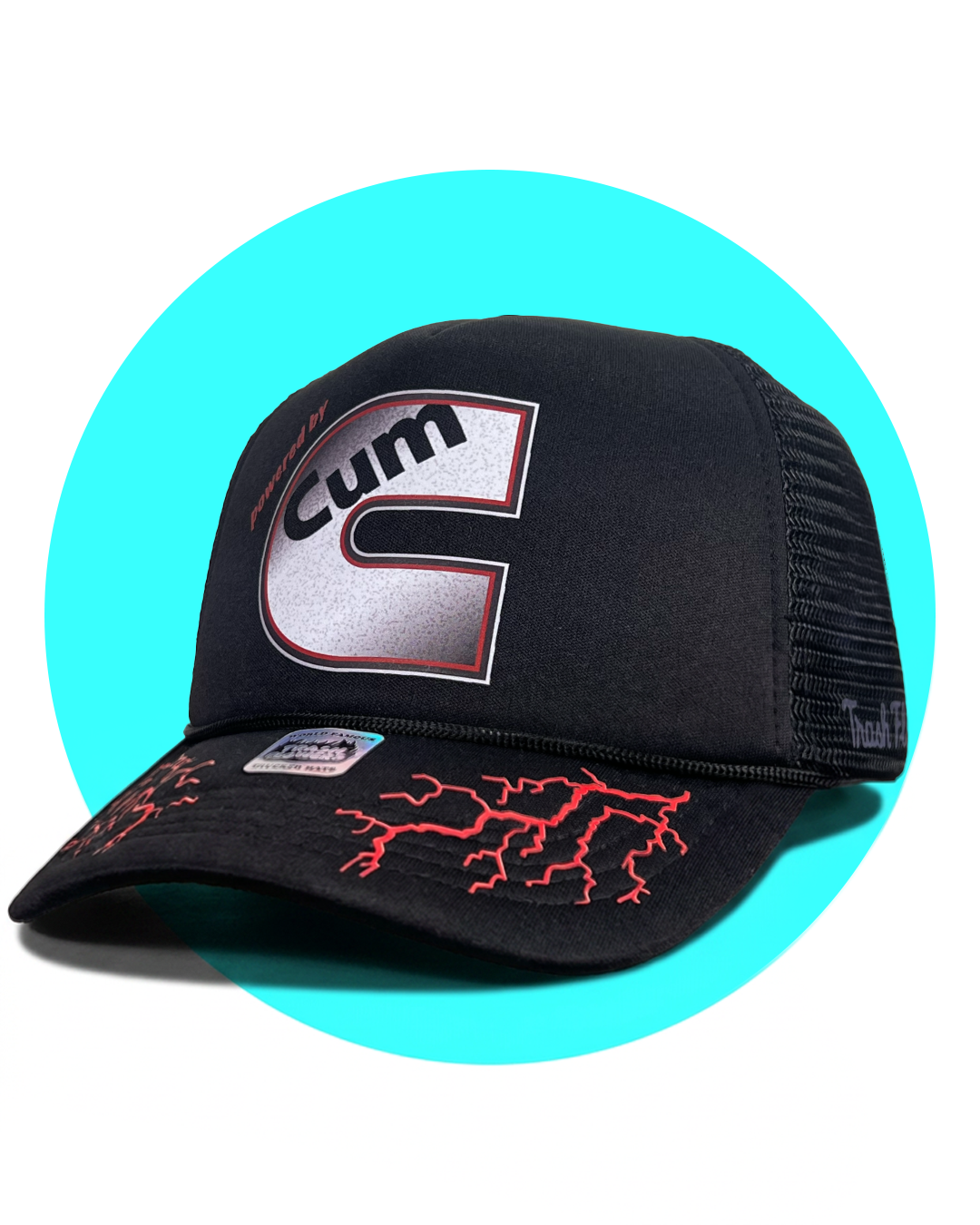 Powered by Cum-mins Powerstroker Trucker Hat
