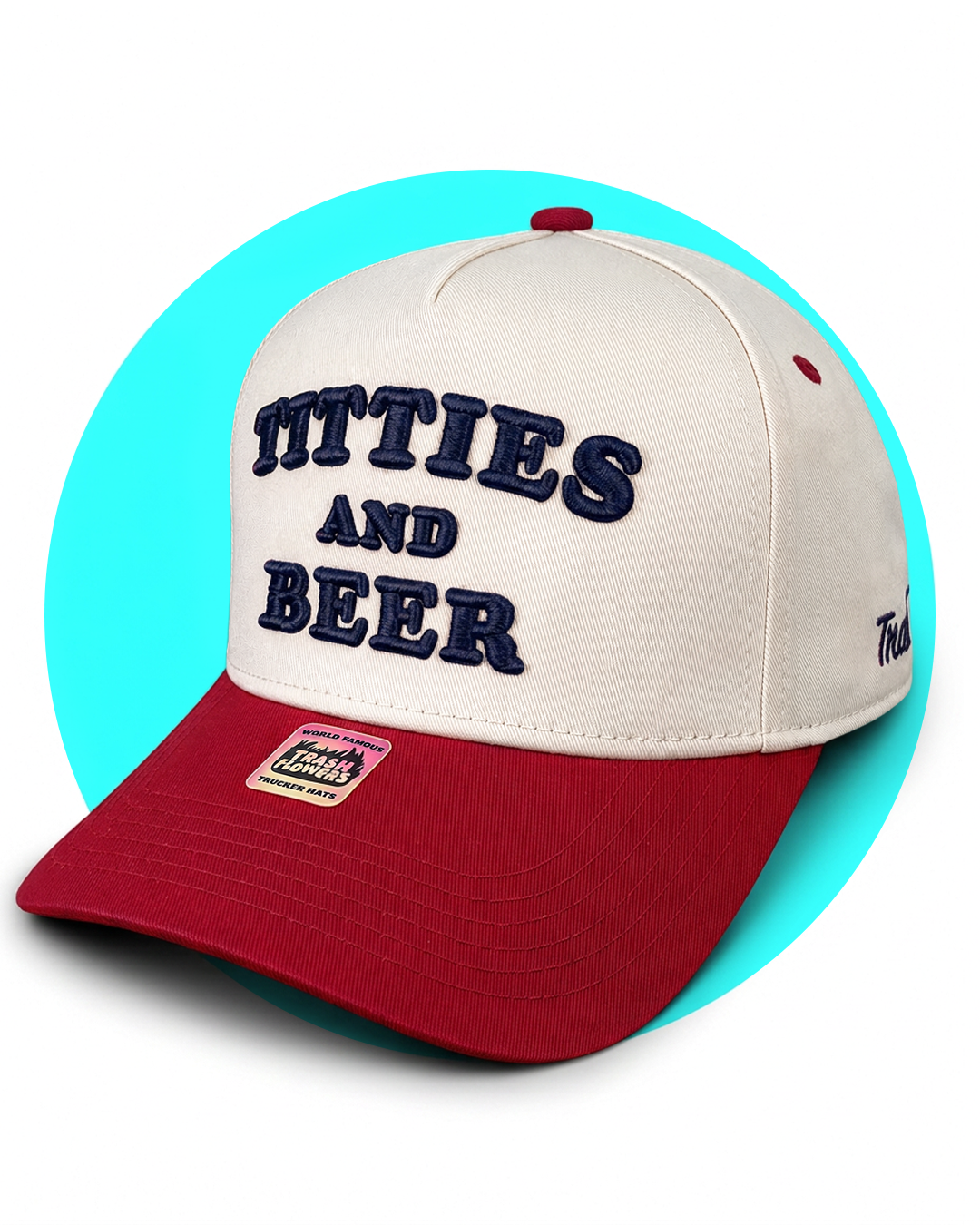 Titties and Beer 3D Embroidered Snapback Hat