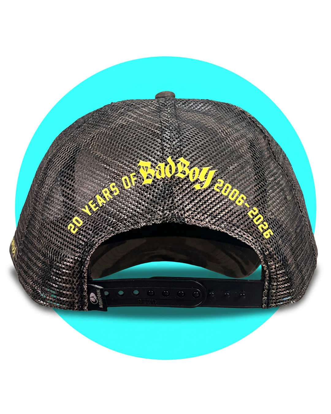 20 Years of Bad Boy Joey Janela Hunting Orange Camo Trucker Hat