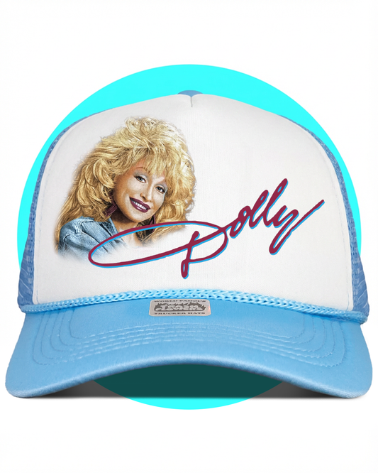 90s Dolly Parton Wig Trucker Hat
