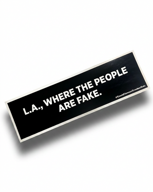 LA Where The People Are Fake Bumper Sticker