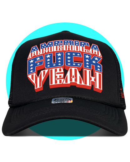 America F*ck Yeah 4th July Trucker Hat