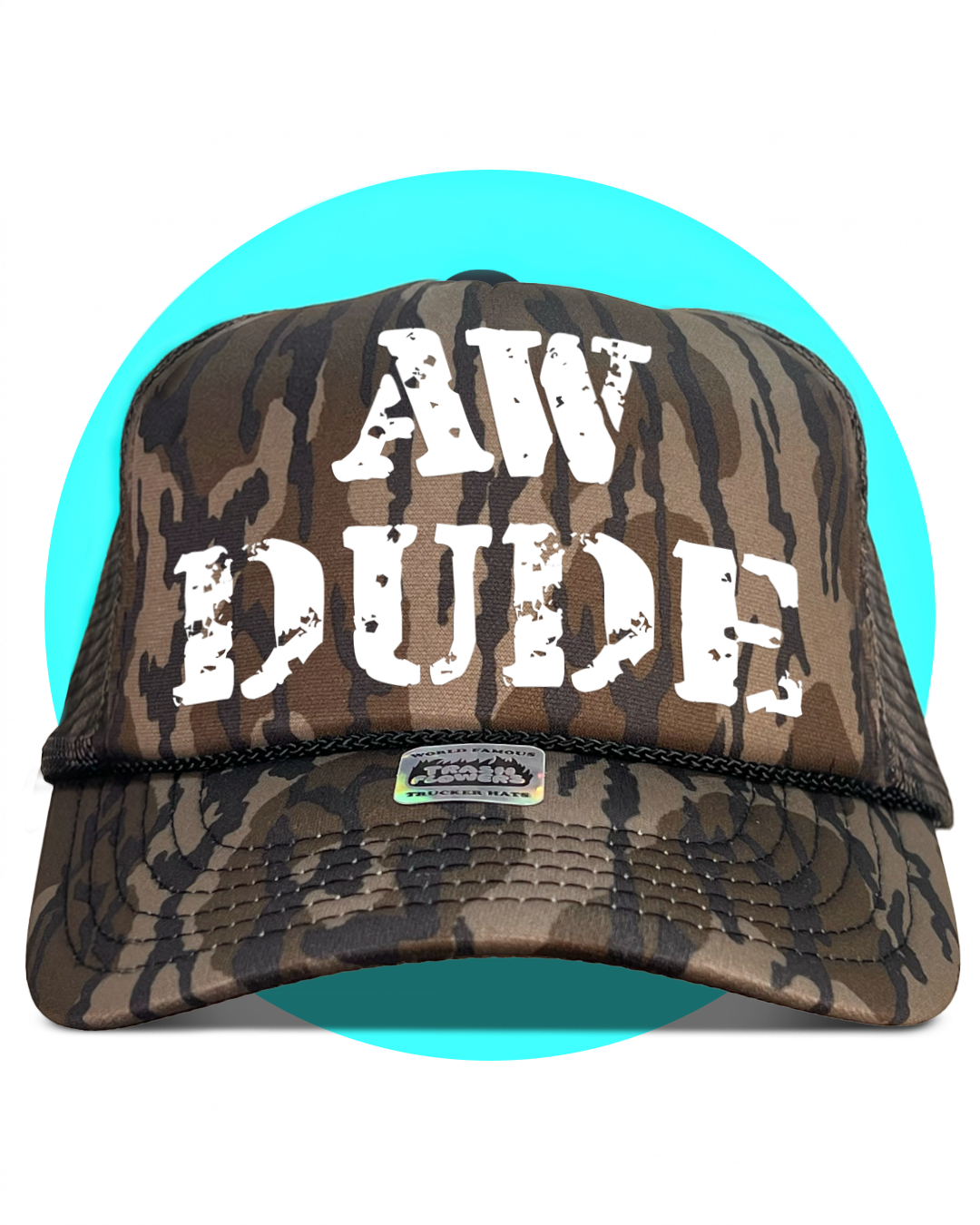 Aw Dude Smart Mark Wrasslin' Trucker Hat