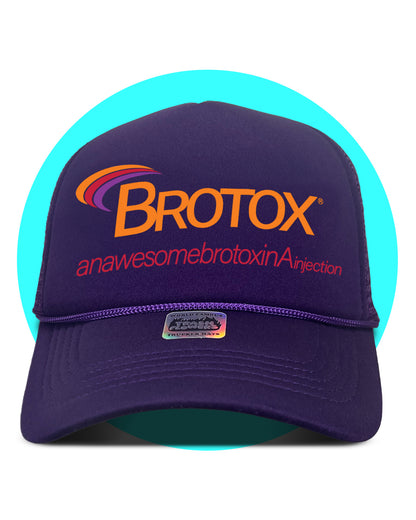Brotox Trucker Hat in purple