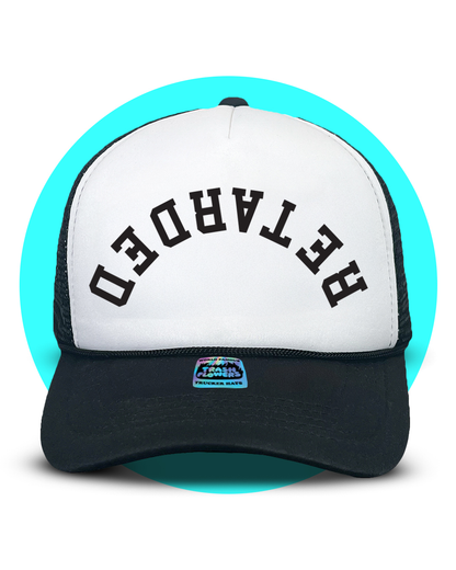 This Trend is Retarded Trucker Hat in black and white