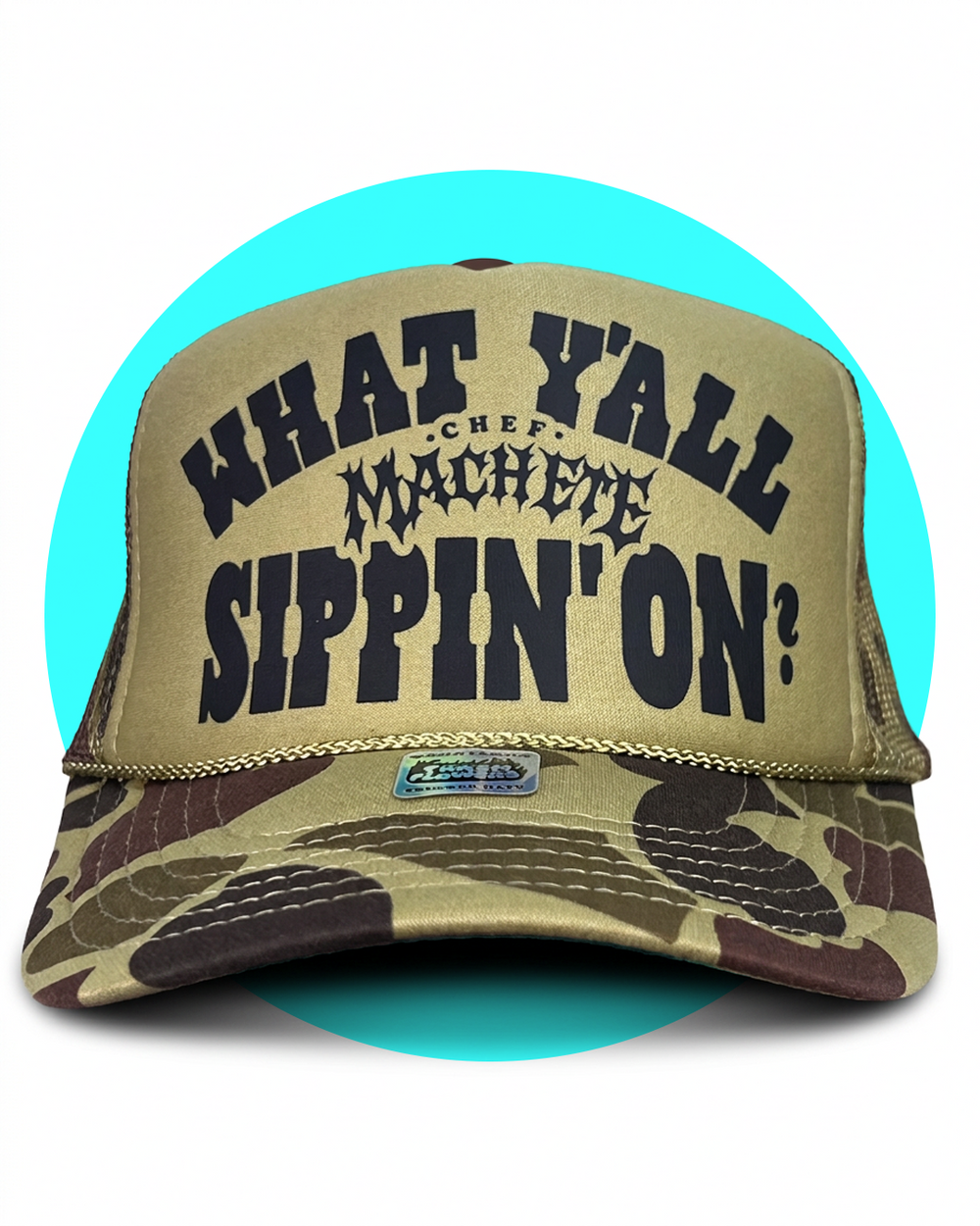 TF x Chef Machete What Y'all Sippin' On? Trucker Hat