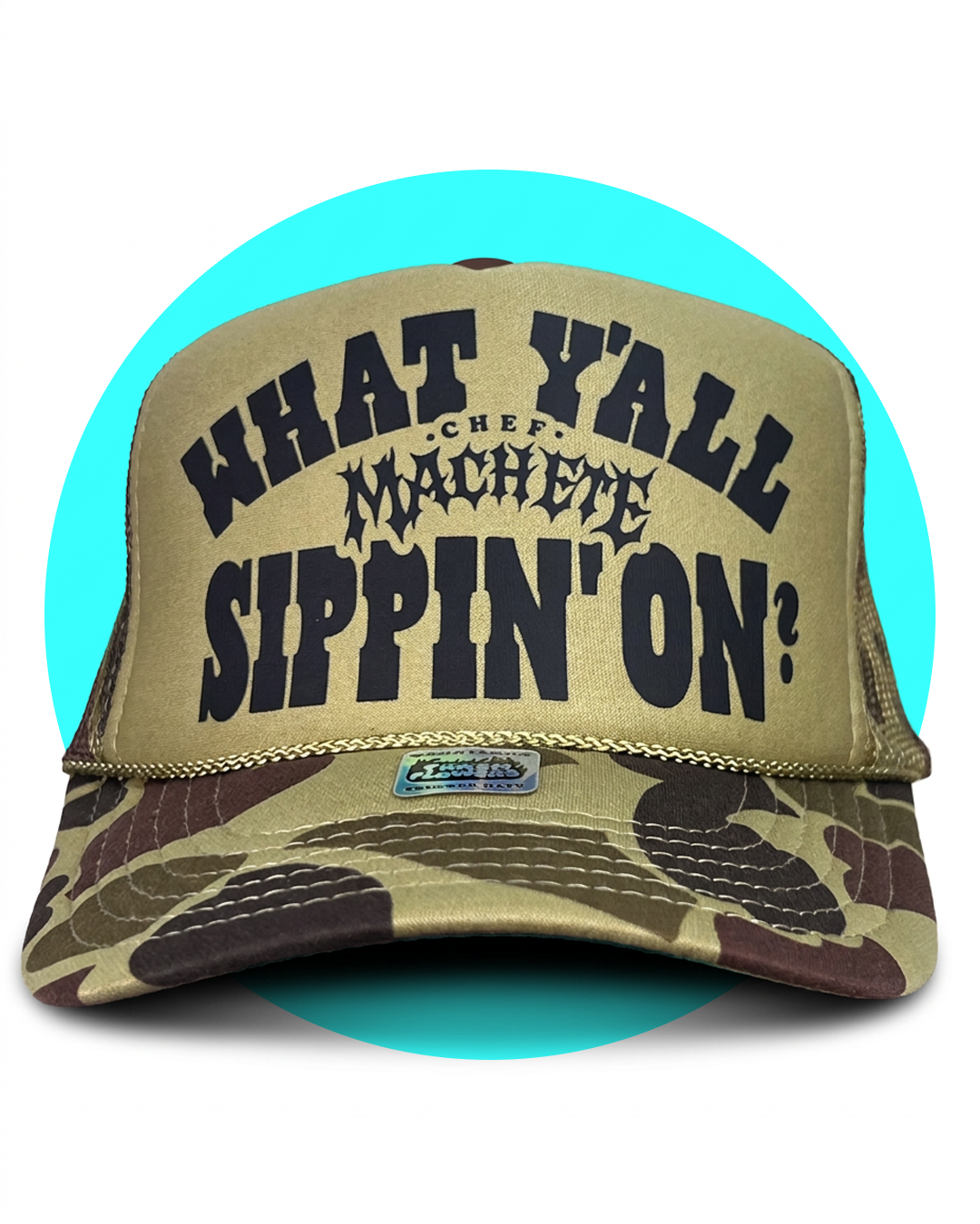 TF x Chef Machete What Y'all Sippin' On? Trucker Hat