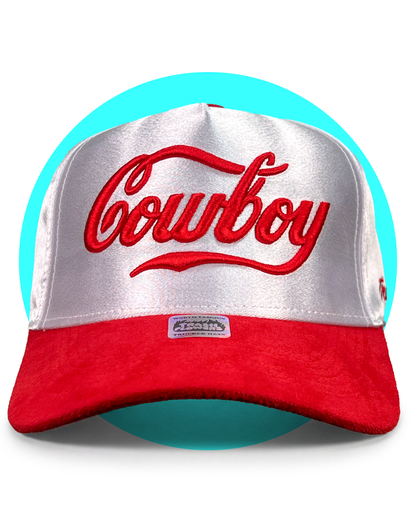 Coca-Cola Cowboy Satin 3D Embroidered Snapback Trucker Hat