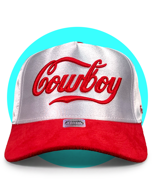 Coca-Cola Cowboy Satin 3D Embroidered Snapback Trucker Hat