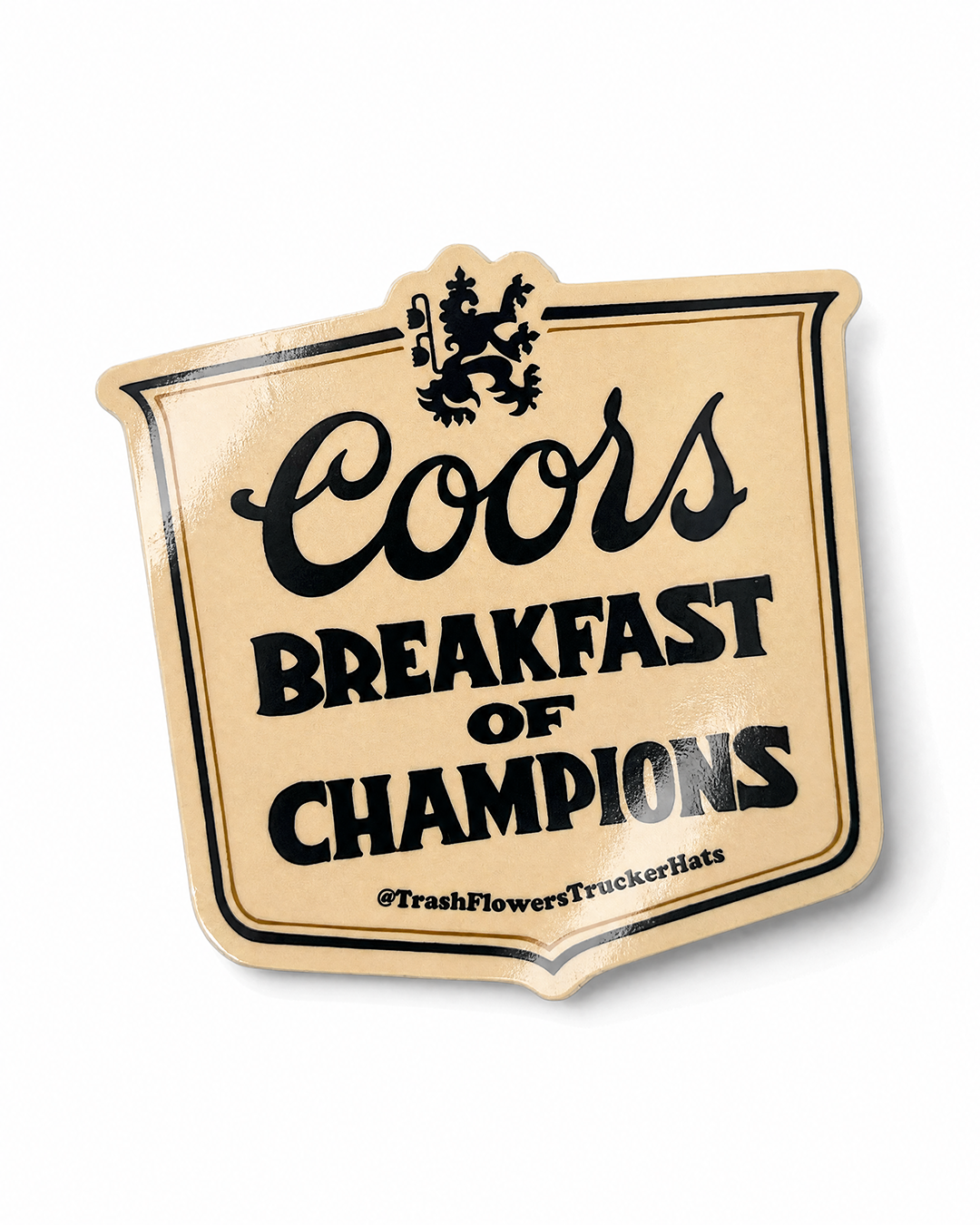 Breakfast of Champions Glossy Vinyl Sticker