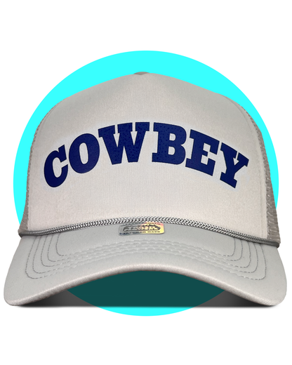 Cowbey Carter Trucker Hat in grey