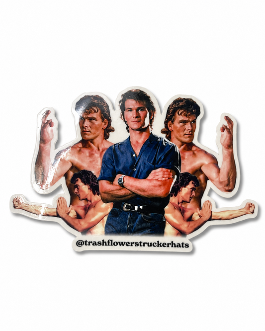 Crazy For Swayze Sticker