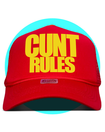 Cunt Rules Forever Trucker Hat