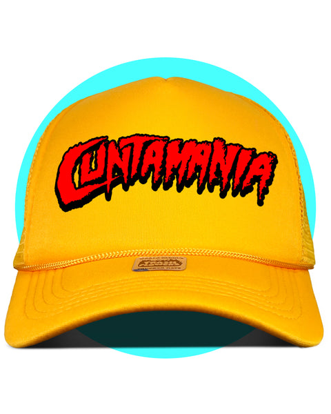 Cuntamania Brother Trucker Hat in gold