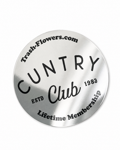 Cuntry Club Lifetime Membership Sticker