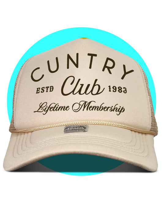 Cuntry Club Lifetime Membership Trucker Hat