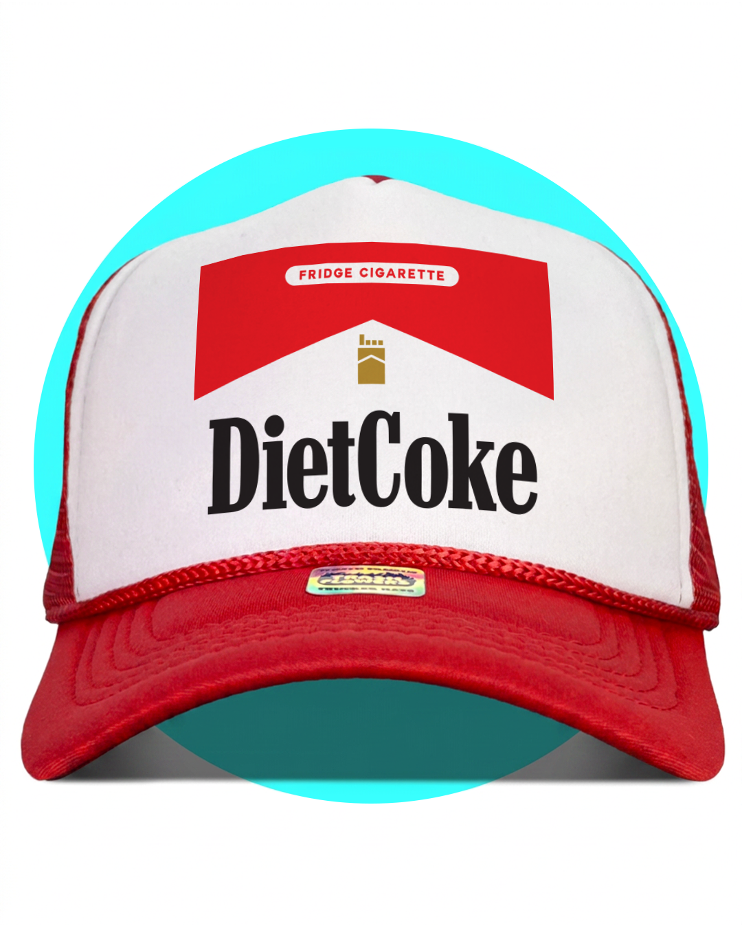 Diet Coke Fridge Cigarette Trucker Hat