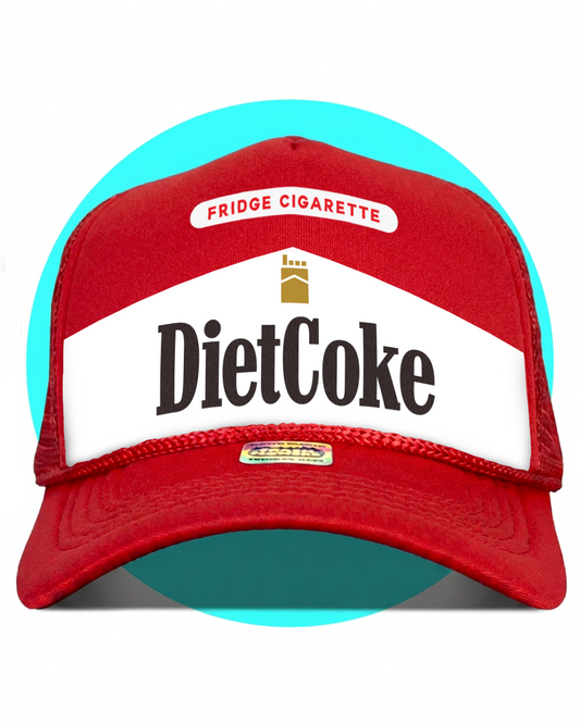Diet Coke Fridge Cigarette Trucker Hat