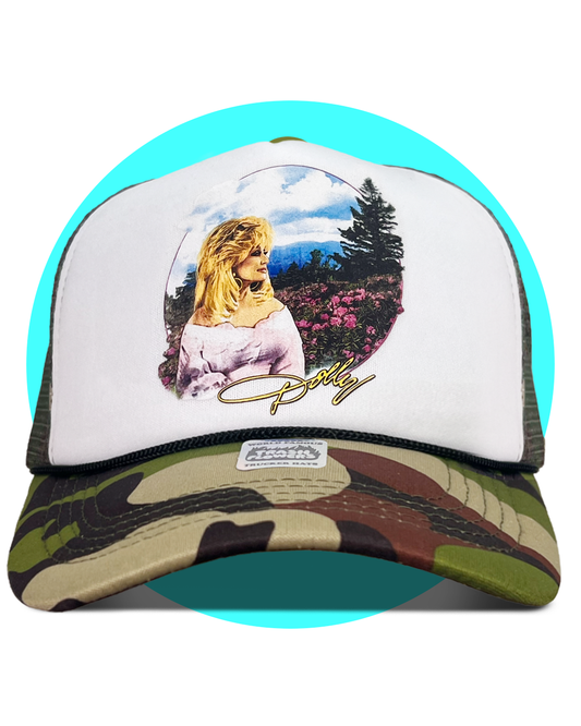 90s Dolly in The Wild Trucker Hat