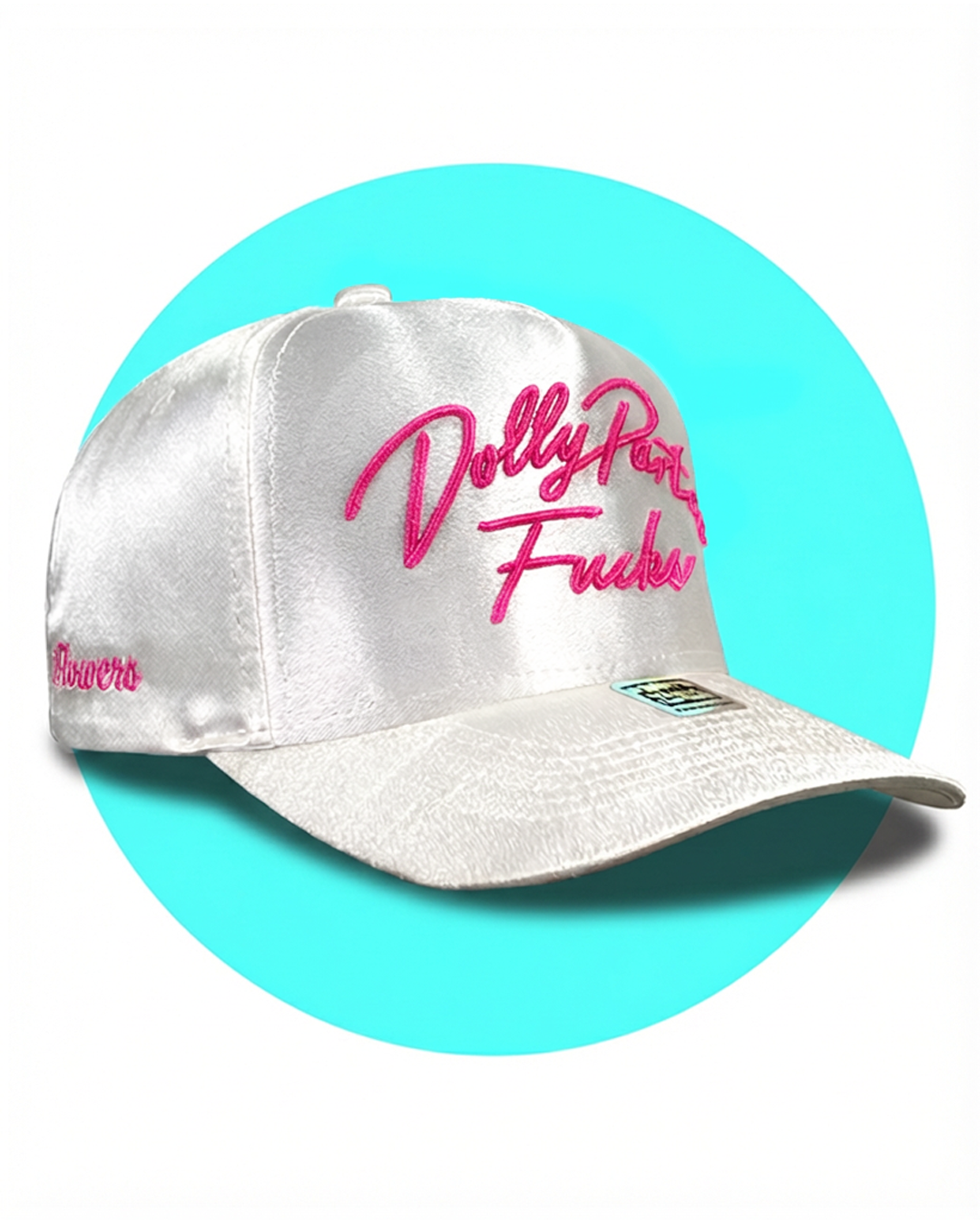 Dolly Parton Fucks 3D Embroidered Satin Snapback Trucker Hat