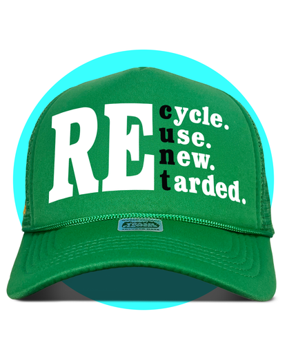 Earth Day Recycle Reuse Renew Trucker Hat