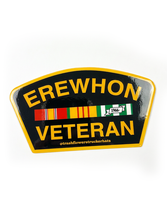 Erewhon Veteran Patch Sticker