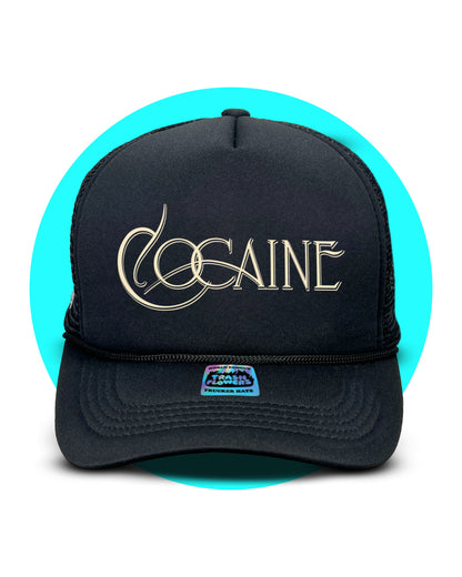 Cocaine Mac Trucker Hat in black