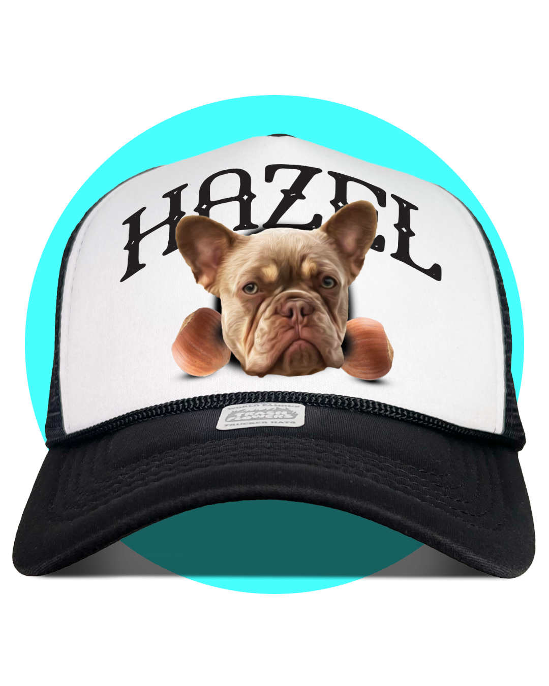 Custom Fur Baby Pet Portrait Trucker Hats