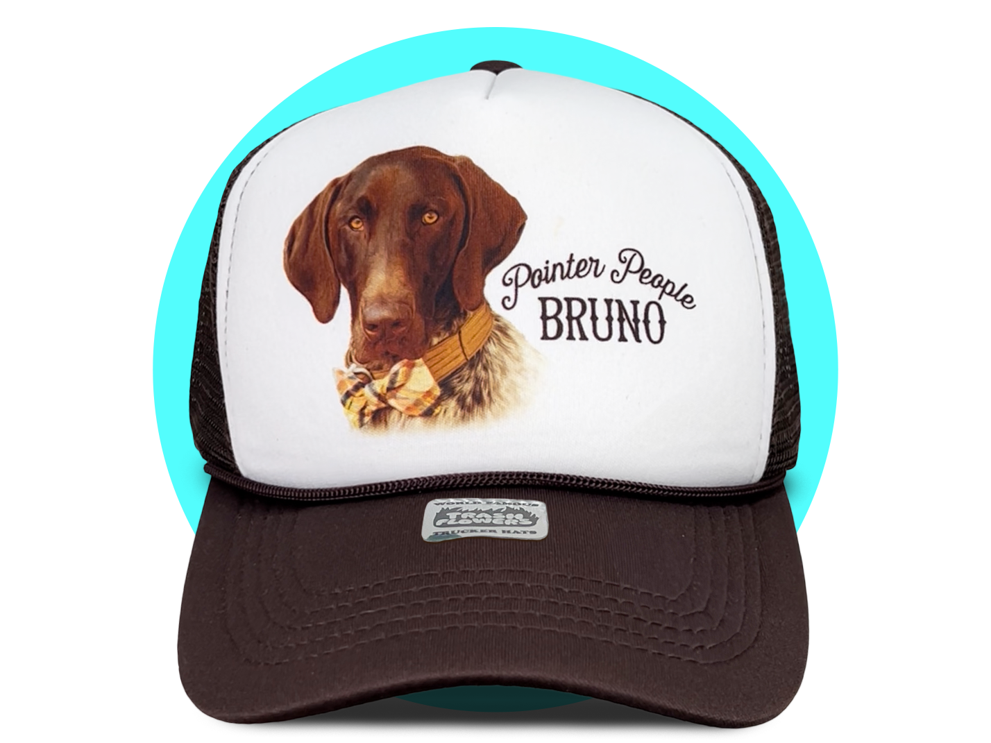 Custom Fur Baby Pet Portrait Trucker Hats