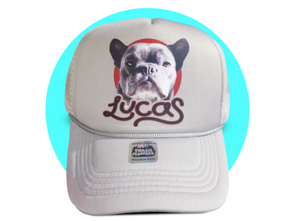 Custom Fur Baby Pet Portrait Trucker Hats
