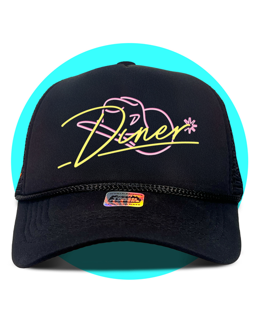 Neon Diner Trucker Hat