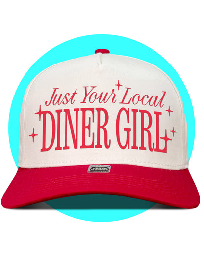 Just Your Local Diner Girl Snapback Trucker Hat