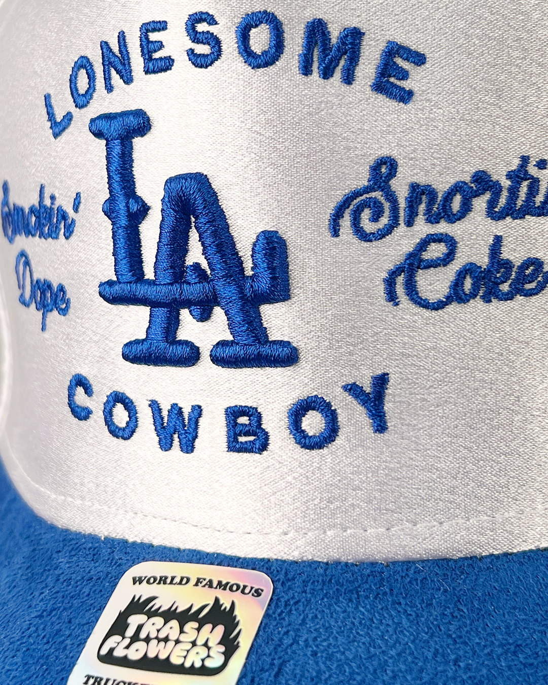 Lonesome LA Cowboy 3D Embroidered Satin Snapback Hat
